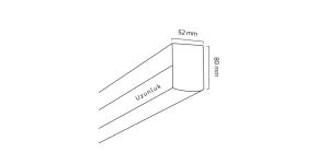 Goya Gy 8035-120 52 Watt Sıva Üstü  Linear Armatür