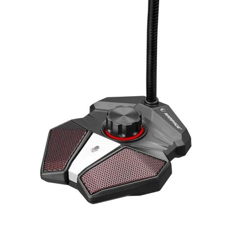 RAMPAGE RMX-M8 TORNADO Gri USB Masaüstü Led Mikrofon