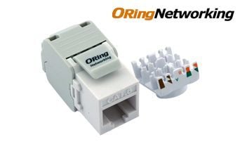 ORing Networking KJC6US UTP Cat6 Keystone Jack - Straight
