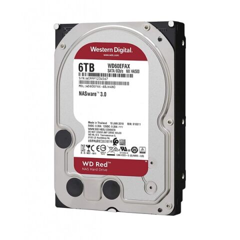WD 3.5'' 6TB RED WD60EFAX 5400 RPM 256MB SATA-3 NAS Diski