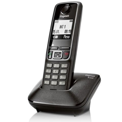 GIGASET A420 Kablosuz LCD Ekranlı Telefon Siyah