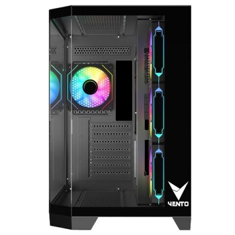 VENTO 850w 80+ BRONZE VG4204FA Panoramik Gaming Mid-Tower PC Kasası Siyah