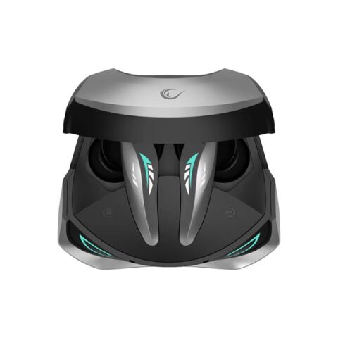 RAMPAGE Clutch T01 Siyah/Gümüş 4 Mikrofonlu ENC+ANC Oyuncu Bluetooth V5.3 TWS Gerçek Kablosuz Kulaklık