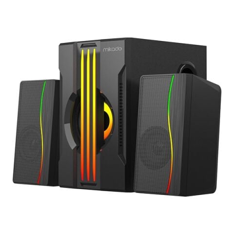 MIKADO MD-254 2+1 25W(5w*2+15w) Usb+SD+Fm Bluetooth Destekli RGB Ses Sistemi