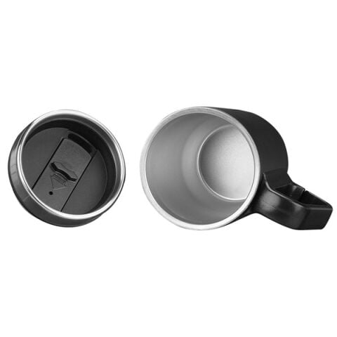 S-LINK SL-TM1974D Mat Siyah 240ML Iç 304 Dış 201 Paslanmaz Çelikten Kupa