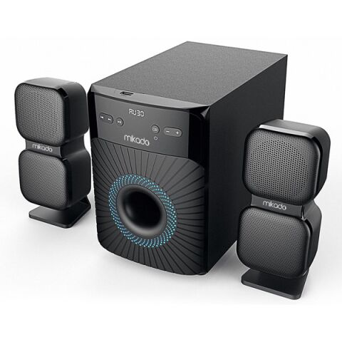<![CDATA[Mikado MD-360BT 2+1 38W BT/AUX/USB/FM/LED Ekran Multimedia Speaker]]>