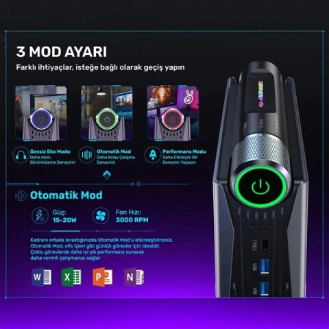 RAXIUS MP S3A R5 SD-743U001 RYZEN 5 7430U 32GB RAM 1TB NVME O/B UHD FDOS MINI PC