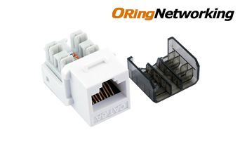 ORing Networking KJC6AUR UTP Cat6a 10G Keystone Jack - Right Angle