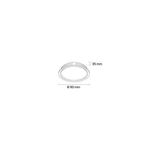 Goya Gy 1773-7 7W Sıva Altı LED Backlight Armatür