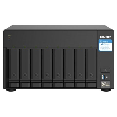 <![CDATA[QNAP TS-832PX-8G ALPINE AL324 QC 8GB RAM- 8-diskli Nas Server (Disksiz)]]>