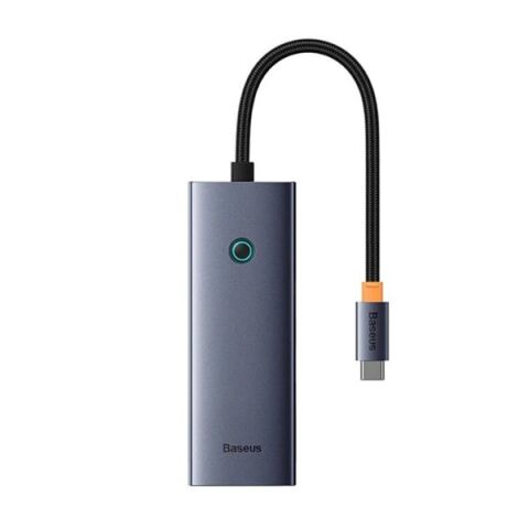 BASEUS ULTRA JOY 5IN1 MULTIFONKSIYONAL GRI TYPE-C HUB DOCK STATION B00052809813-00