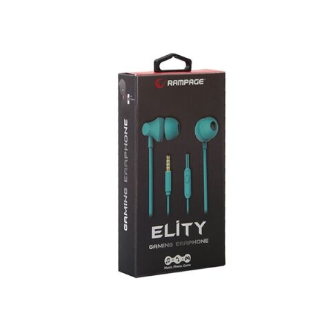 <![CDATA[Rampage SN-R99 Elity Turkuaz Kulak İçi Mikrofonlu Kulaklık]]>