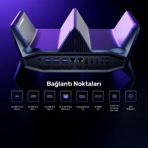 RAXIUS MP M2A İ9 3070-129H001 CORE i9 12900H 32GB RAM 1TB SSD RTX 3070 FDOS MINI PC