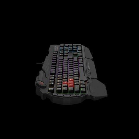 BLOODY B310N USB Q Trk RGB Led Aydınlatmalı Mekanik Hisli Siyah Gaming Klavye Bilek Destekli