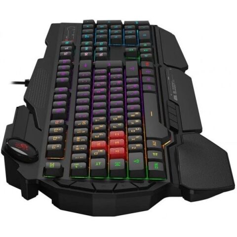 BLOODY B310N USB Q Trk RGB Led Aydınlatmalı Mekanik Hisli Siyah Gaming Klavye Bilek Destekli