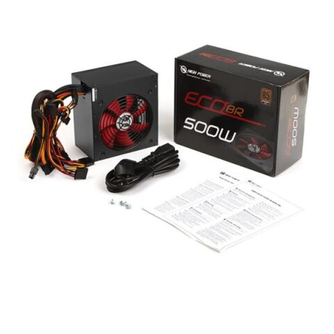 HIGH POWER 500W 80  BRONZE ECO HPE-500BR-A12SBK 12cm Fanlı Power Supply