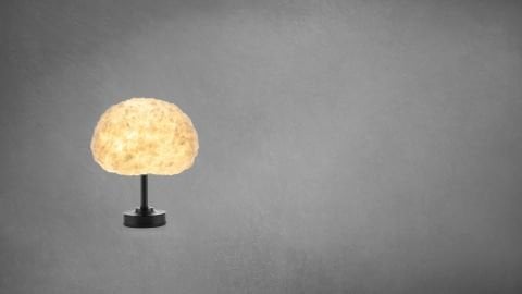 Bouffee Cloud Şarjlı Abajur Bulut Aydınlatma Gün Işığı Siyah Tek Ayak