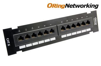 ORing Networking UTP Cat6 24 Port Patch Panel - Straight