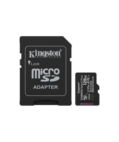 128GB microSDXC Canvas Select Plus Gen3 150MB/s A1 Card + Adapter
