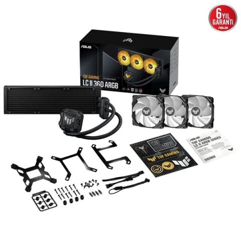 ASUS 360MM TUF GAMING LC II 360 ARGB SIVI SOĞUTMALI AM5-1700P İŞLEMCİ FANI