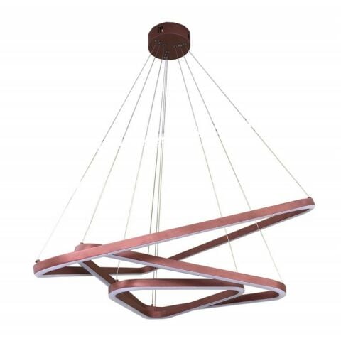 Sarkıt Led Avize Trigon 3'lü PL30047 Beyaz RAL9003 - 3000K - Gün Işığı