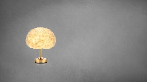 Bouffee Cloud Şarjlı Abajur Bulut Aydınlatma Gün Işığı Gold Tek Ayak