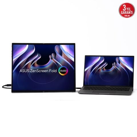 ASUS 17.3'' OLED ZEN SCREEN FOLD MQ17QH 0.2MS 60HZ mHDMI-TYPEC KATLANABİLİR TAŞINABİLİR MONİRTÖR 2560X1920