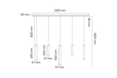 Goya Gy 6056-5 70 Watt Sarkıt Armatür