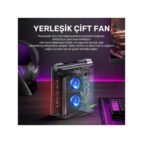 RAXIUS MP AM08 PRO R5 660M-66H002 RYZEN 5 6600H 16GB RAM 512GB NVME FDOS MINI PC