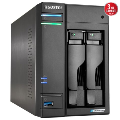 <![CDATA[ASUSTOR AS6702T-16GB CELERON QC N5105 16GB RAM-2-diskli Nas Server (Disksiz)]]>