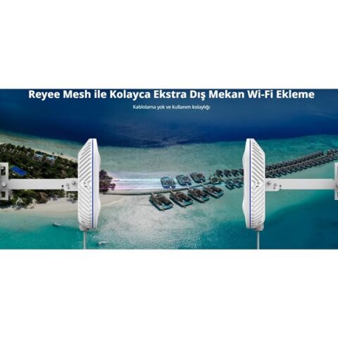 RUIJIE REYEE RG-RAP6260(H) AX6000 GIGABIT 300METRE  HARİCİ ACCESS POINT