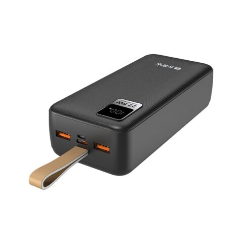 <![CDATA[S-LINK G330 30000mAh Micro+Type-C+USB PD20W+QC3.0 18W Siyah LCD Taşınabilir Pil Şarj Cihazı Powerbank]]>