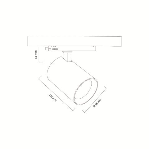 Goya Gy 3650 36 Watt Ray Spot Armatür Beyaz - 2700K - Sarı