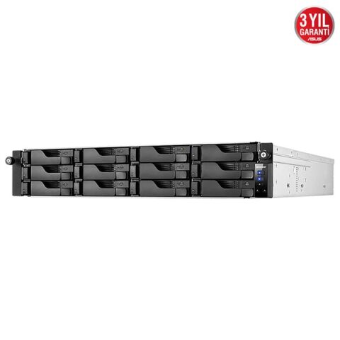 ASUSTOR AS6512RD-32GB ATOM QC C3538-32GB RAM-12-diskli RACK NAS SUNUCU