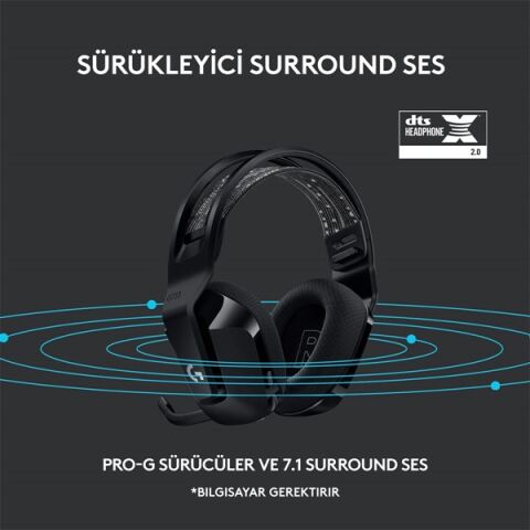 Logıtech G G733 Lıghtspeed Kablosuz Rgb Oyuncu Kulaklığı Siyah 981-000864