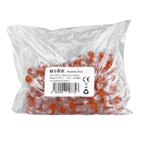 S-link SL-K120 Yak1 200 lü Telefon Konnektör