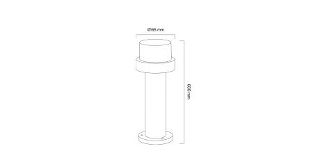 Goya Gy 7259 10 Watt Plastik Gövdeli Bahçe Armatürü