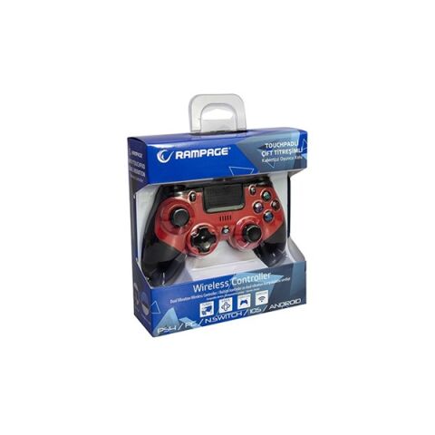 Snopy Rampage SG-RPS4 PLUS Kırmızı Bluetooth Çift Titreşimli PS4-Gamepad Joypad