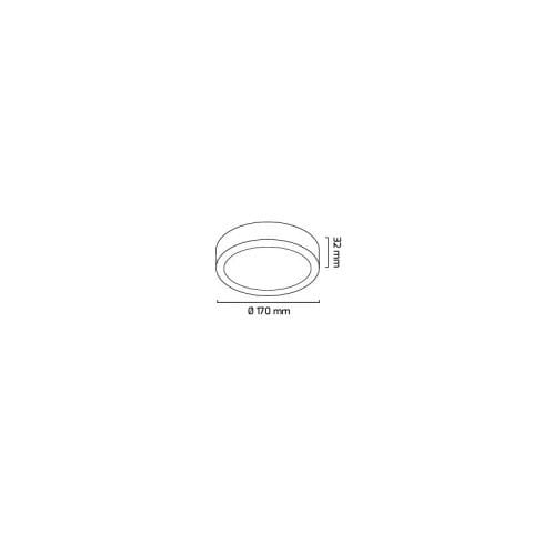 Goya GY 1883-12W Sıva Üstü LED Panel Armatür