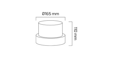 Goya Gy 7247 10 Plastik Gövdeli Duvar Aplik