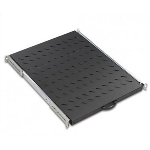 AGER Dikili Tip 19'' 1U D600mm için Hareketli Siyah Raf Modülü Ağır Hizmet Tipi AA-HRR60-A-S1