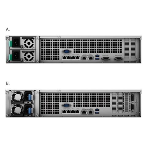 <![CDATA[SYNOLOGY RS3621X PLUS XEON D-1541-8GB ECC UDIMM-12-diskli Rack Nas Sunucu]]>