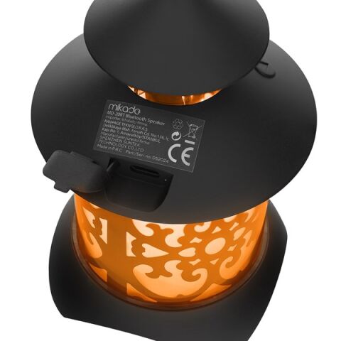 <![CDATA[MIKADO MD-20BT Siyah 5W 1200mAh BT-LED Işıklı Bluetooth Hoparlör]]>