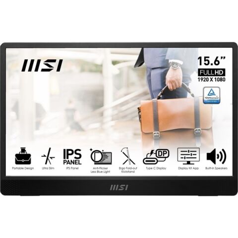 MSI 15.6'' IPS MP161 4MS 60HZ TYPE-C -DP TAŞINABİLİR MONİTÖR 1920X1080