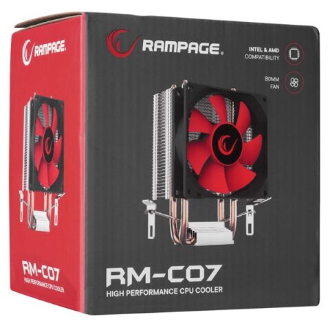 RAMPAGE 80mm RM-C07 Hava Soğutmalı AM4-1200p İşlemci Fanı