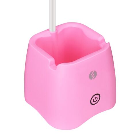 <![CDATA[S-link SL-M9052 Pembe 14 Ledli 3V 500mAh Kalemlikli Masa Lambası]]>