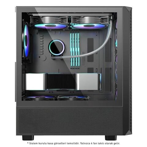 POWERBOOST 850W 80+ BRONZE PB-P3602BB GAMING MID-TOWER PC KASASI