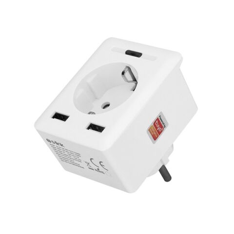 <![CDATA[S-Link Swapp SL-04 10A Akım Korumalı Akıllı Priz 2 USB 2.4 Ghz Wifi TUYA Destekli]]>