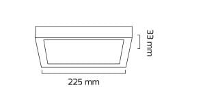 Goya Gy 1884-18 18W Sıva Üstü LED Panel Armatür