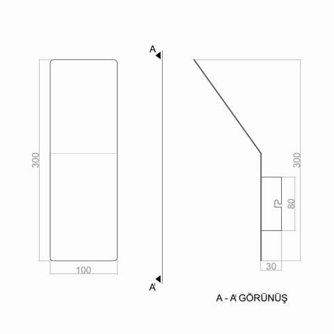 Led Aplik PLA74232 Curve Duvar Aplik